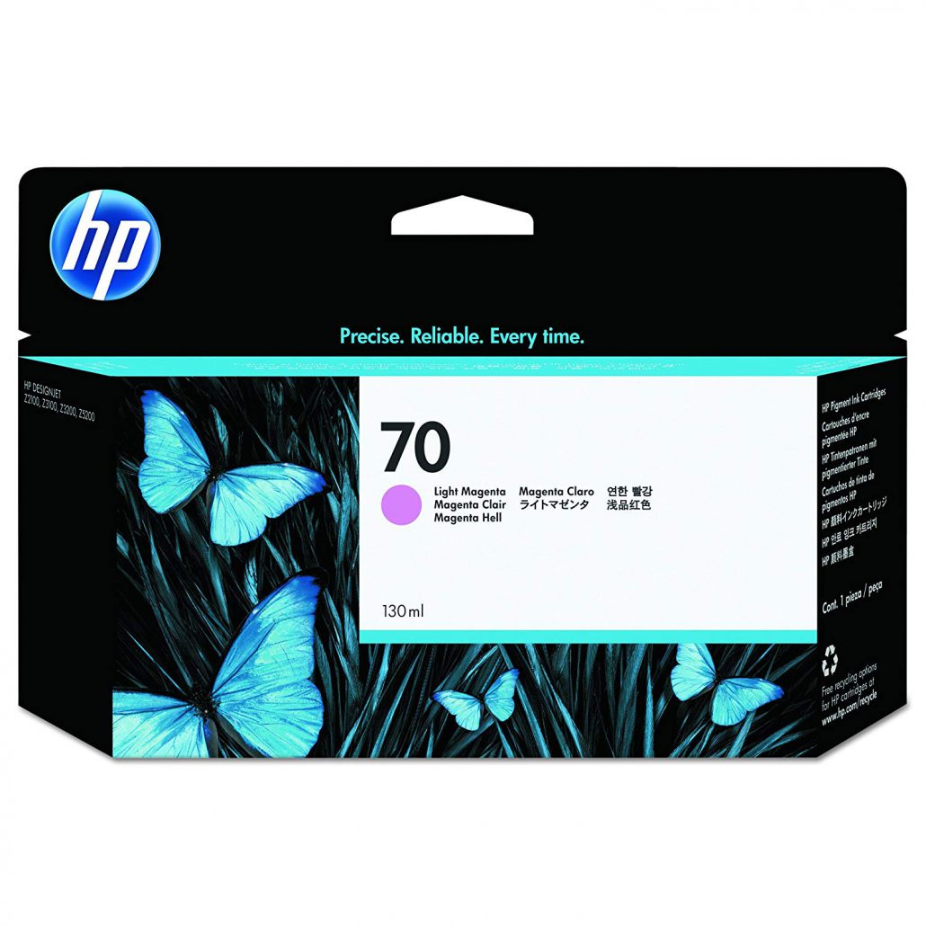 HP 70 130-ml Light Magenta DesignJet Ink Cartridge