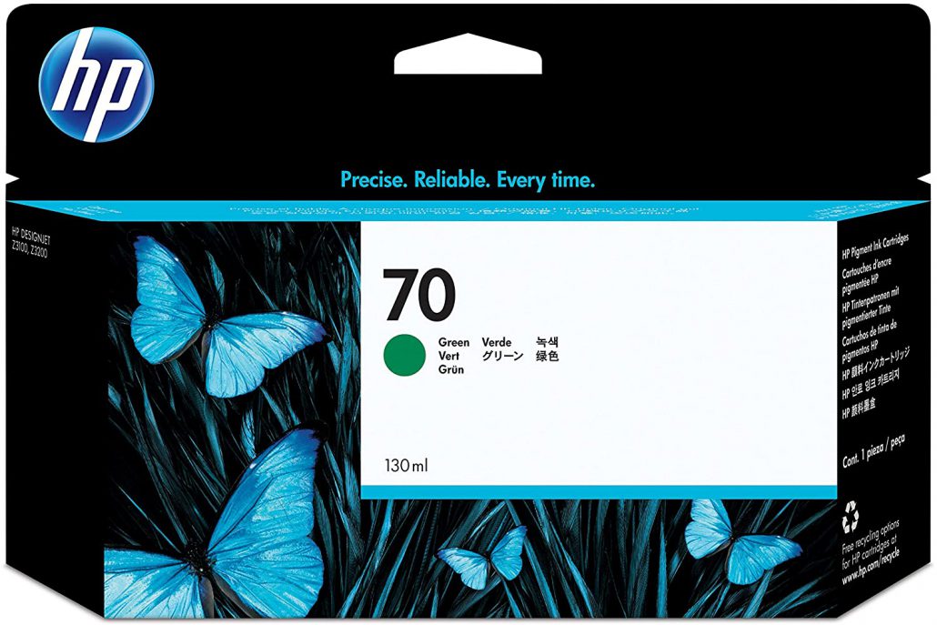HP 70 130-ml Green DesignJet Ink Cartridge