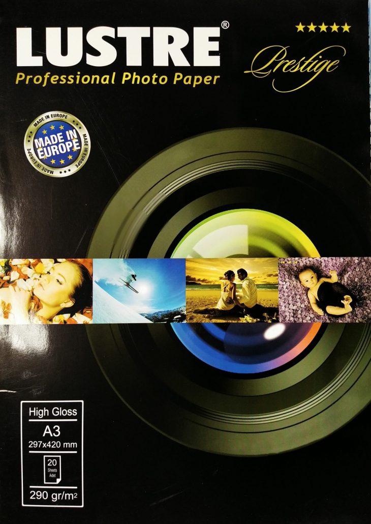 High Glossy photopaper LUSTRE A3 290 g. 20sh.