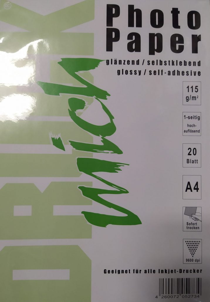 DruckMich glossy/self-adhesive 115g 20sh. A4