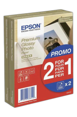 Фотобумага Epson Premium 2 For 1 A6 Glossy 255г 80 листов