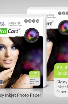 Фотобумага Pro Cart высокоглянцевая 210г А3 20 листов