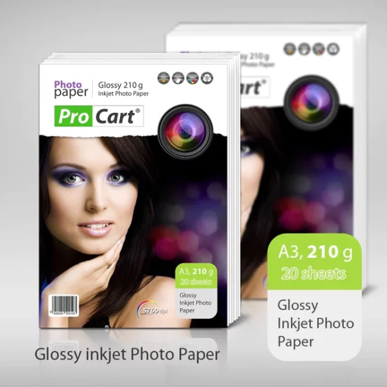 Фотобумага Pro Cart высокоглянцевая 210г А3 20 листов