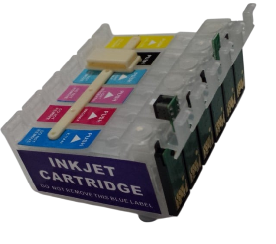 КОМПЛЕКТ сменных картриджей для СНПЧ Epson T801 T802 T803 T804 T805 T806 Epson Stylus Photo PX-700W R265 R285 R360 RX-560 RX-585 с КНОПКОЙ СБРОСА !!