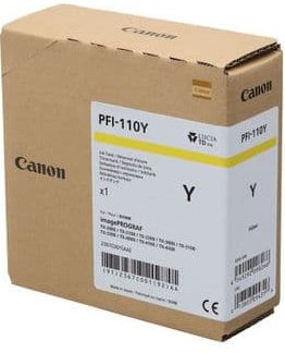 оригинальный картридж Canon PFI-110  Y 160 ml.