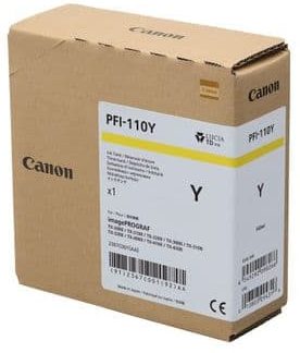 оригинальный картридж Canon PFI-110  Y 160 ml.